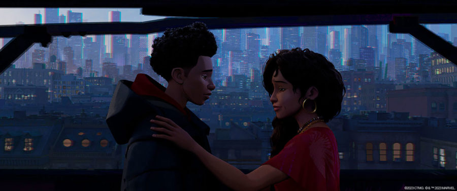 A scene from Spiderman: Into the Spider-Verse (Courtesy of Marvel)