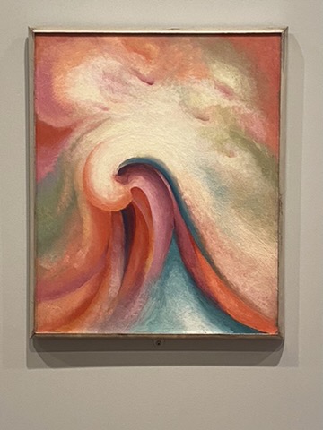 Georgia O'Keefe's Series 1- No. 1 painted 1916. On display at the Amon Carter Museum of American Art. 