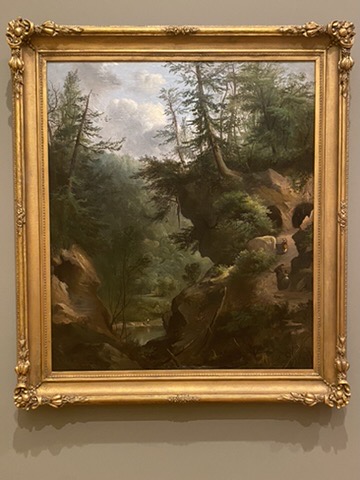 Robert Seldon Duncanson's "The Caves" painted in 1869. On display at the Amon Carter Museum of American Art. 